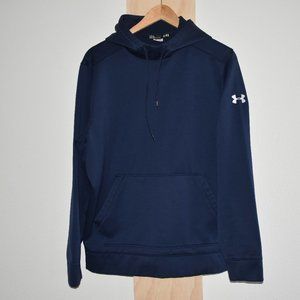 Blue UnderArmour Men's Pullover Hoodie (L)